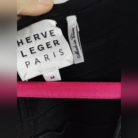 Herve Ledger V Neck Metallic Fringe Dress Medium - Picture 11 of 13